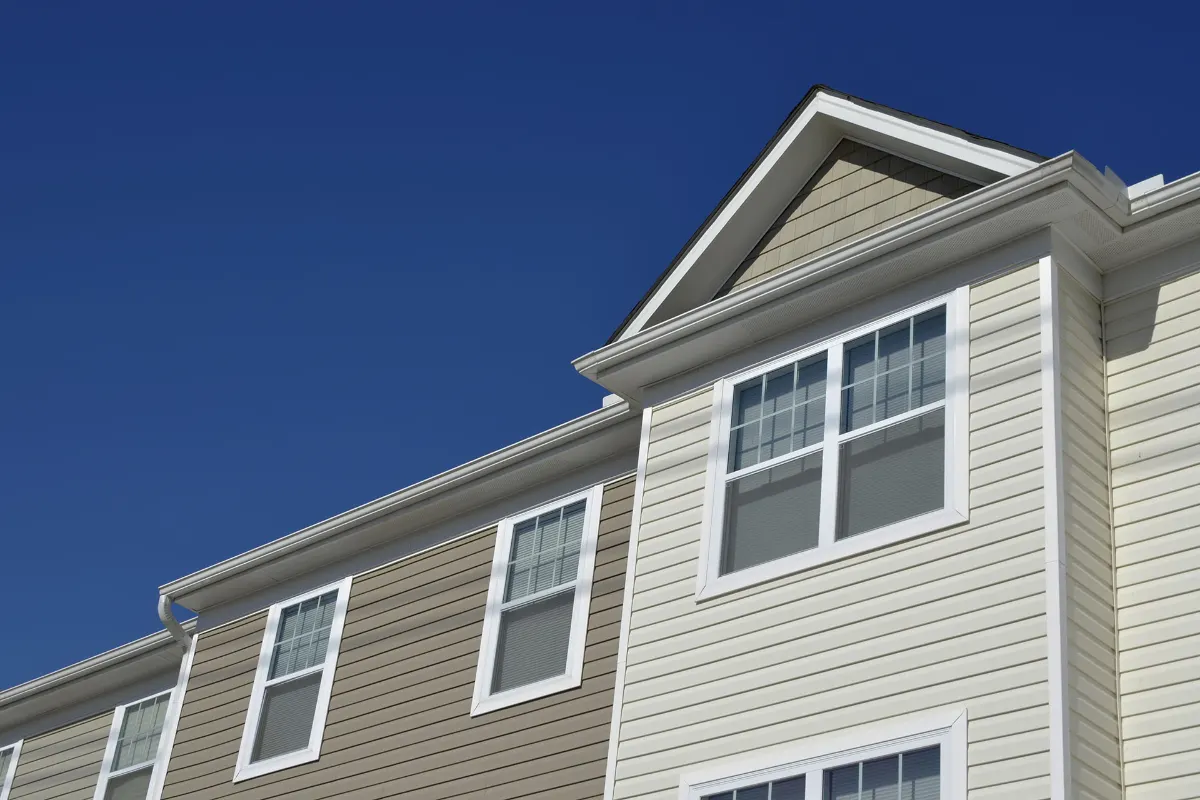 New siding on a home
